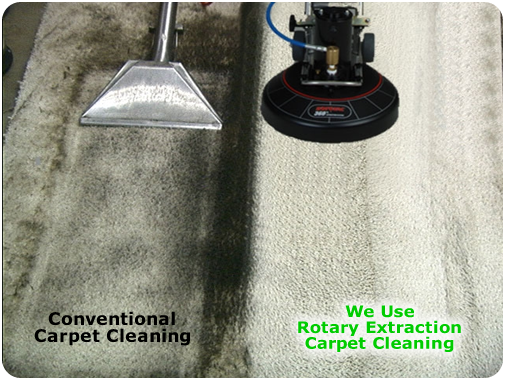 Rotary extraction using Rotovac leaves your carpets clean and residue free.